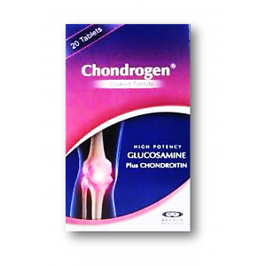 CHONDROGEN ( CHONDROITIN 400 MG + GLUCOSAMINE 500 MG ) 20 FILM-COATED TABLETS